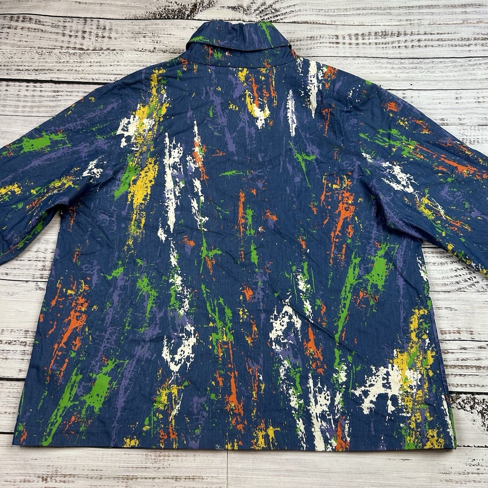 Colorful Abstract Bomber Jacket - Picture 7 of 7